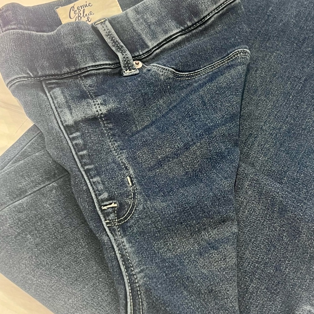 Cosmic Blue Women's Flare Jeans in Deep Indigo